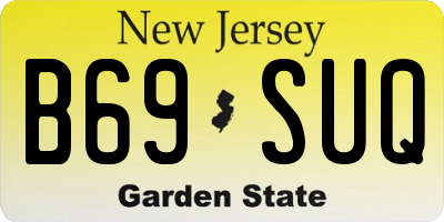 NJ license plate B69SUQ