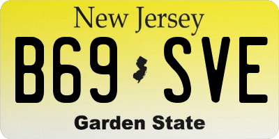 NJ license plate B69SVE