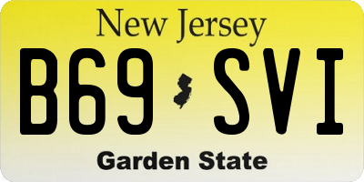 NJ license plate B69SVI
