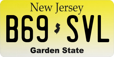 NJ license plate B69SVL