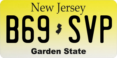 NJ license plate B69SVP