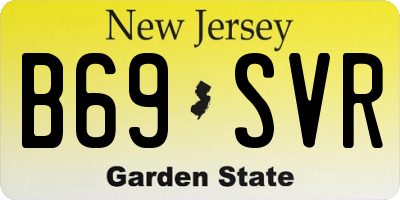 NJ license plate B69SVR