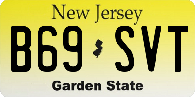 NJ license plate B69SVT