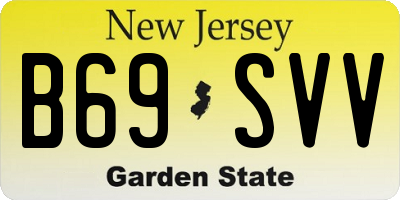 NJ license plate B69SVV