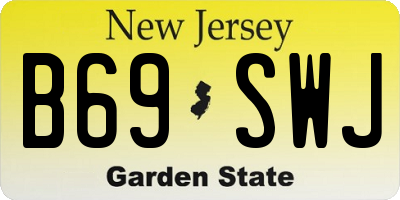 NJ license plate B69SWJ