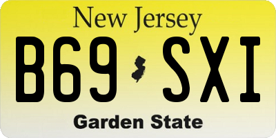 NJ license plate B69SXI