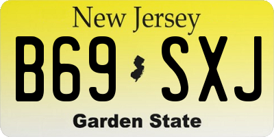 NJ license plate B69SXJ