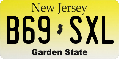 NJ license plate B69SXL