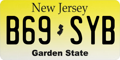 NJ license plate B69SYB