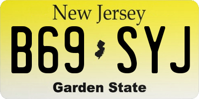 NJ license plate B69SYJ