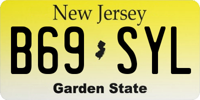 NJ license plate B69SYL