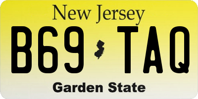 NJ license plate B69TAQ