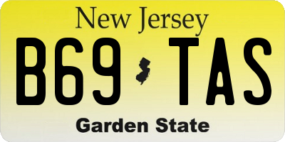 NJ license plate B69TAS