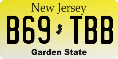 NJ license plate B69TBB