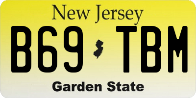NJ license plate B69TBM