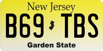 NJ license plate B69TBS