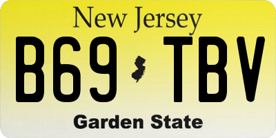 NJ license plate B69TBV