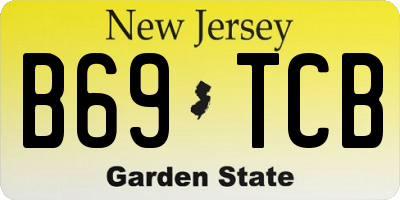 NJ license plate B69TCB