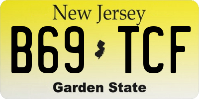 NJ license plate B69TCF
