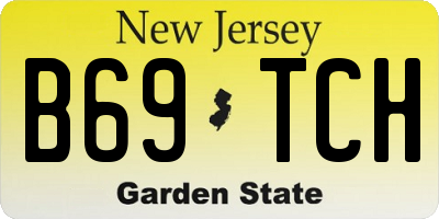 NJ license plate B69TCH