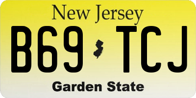 NJ license plate B69TCJ