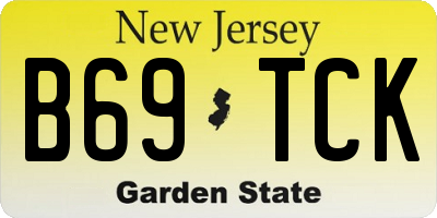 NJ license plate B69TCK