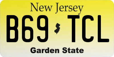 NJ license plate B69TCL