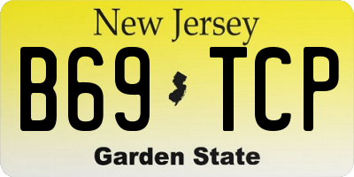 NJ license plate B69TCP