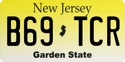 NJ license plate B69TCR