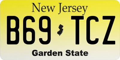 NJ license plate B69TCZ