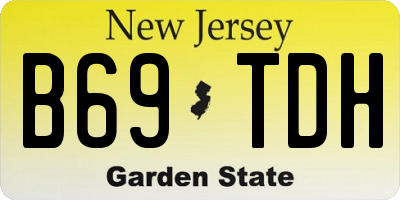 NJ license plate B69TDH