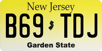 NJ license plate B69TDJ