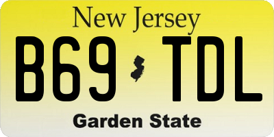NJ license plate B69TDL