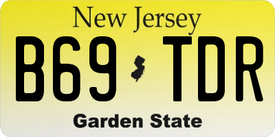 NJ license plate B69TDR