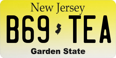 NJ license plate B69TEA