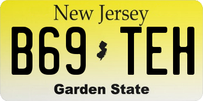 NJ license plate B69TEH