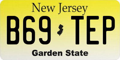 NJ license plate B69TEP