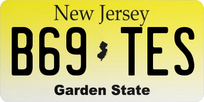 NJ license plate B69TES