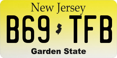NJ license plate B69TFB