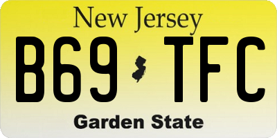 NJ license plate B69TFC