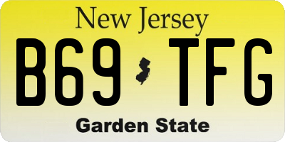 NJ license plate B69TFG