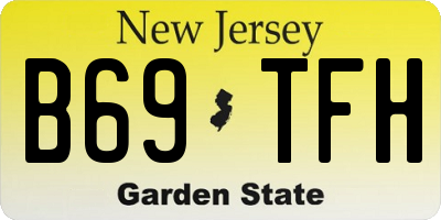 NJ license plate B69TFH