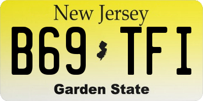 NJ license plate B69TFI