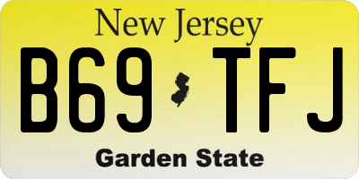 NJ license plate B69TFJ