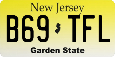 NJ license plate B69TFL