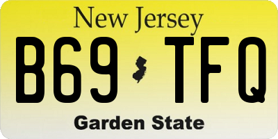 NJ license plate B69TFQ