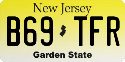 NJ license plate B69TFR