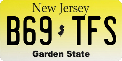 NJ license plate B69TFS