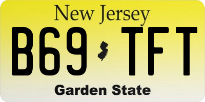 NJ license plate B69TFT