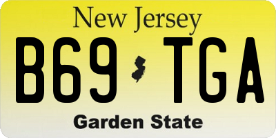 NJ license plate B69TGA